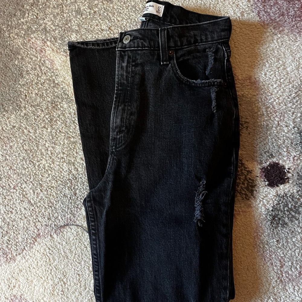 abercrombie curve love 90’s straight ultra high rise size 4R